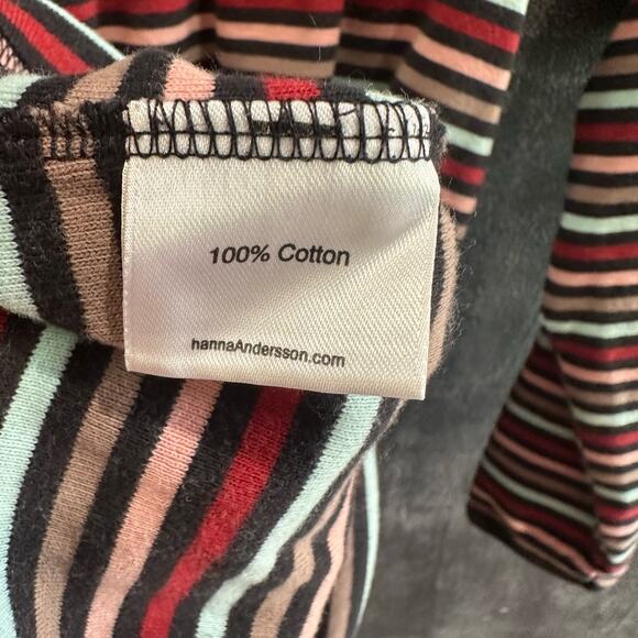 Hanna Andersson Striped Dress Long Sleeves 100% Cotton Size 140cm 10Y - Picture 5 of 6